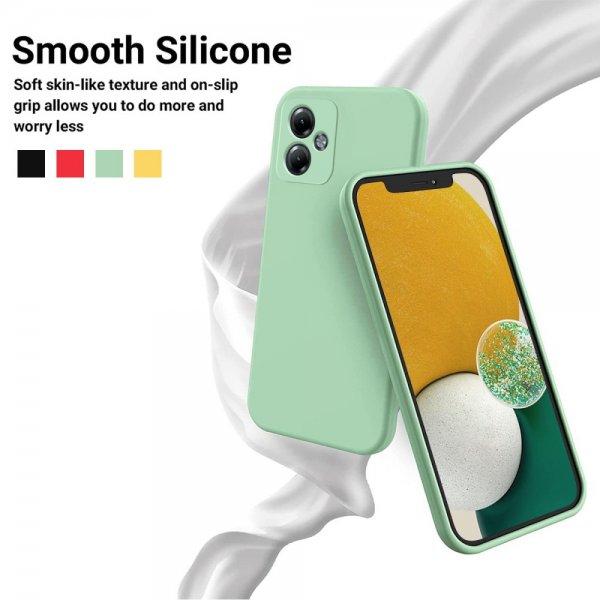 Motorola Moto G14 Deksel med Stropp Silikon Grønn