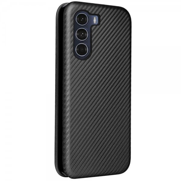 Motorola moto g200 5G Etui Karbonfibertekstur Svart