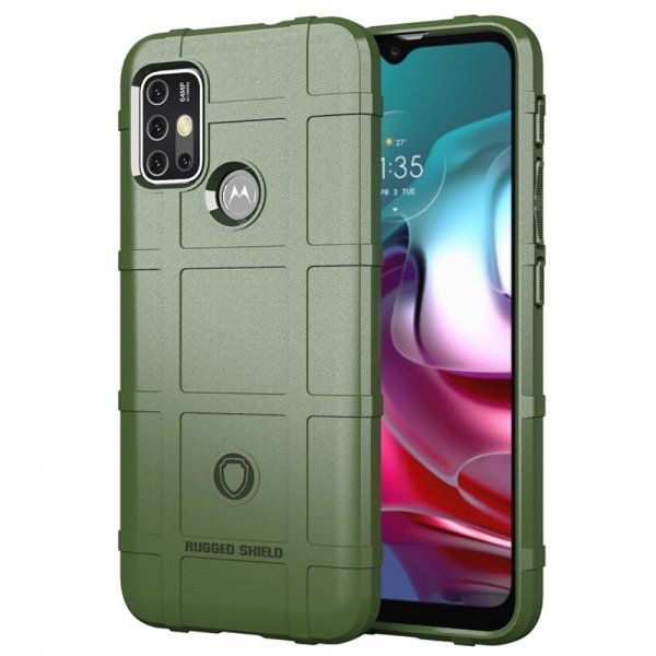 Motorola Moto G30 Deksel Rutemønster Grønn