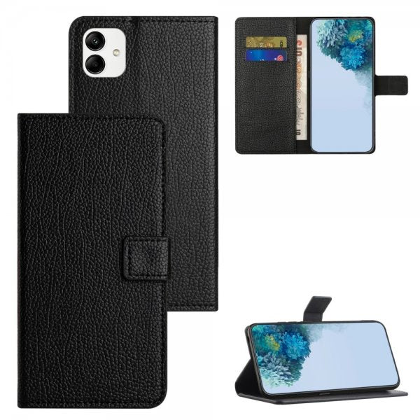 Motorola Moto G54 Etui Litchi Svart
