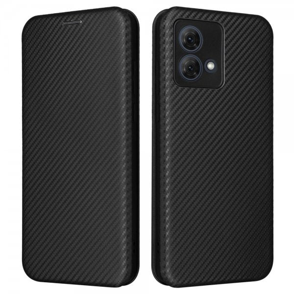 Motorola Moto G84 Etui Karbonfibertekstur Svart