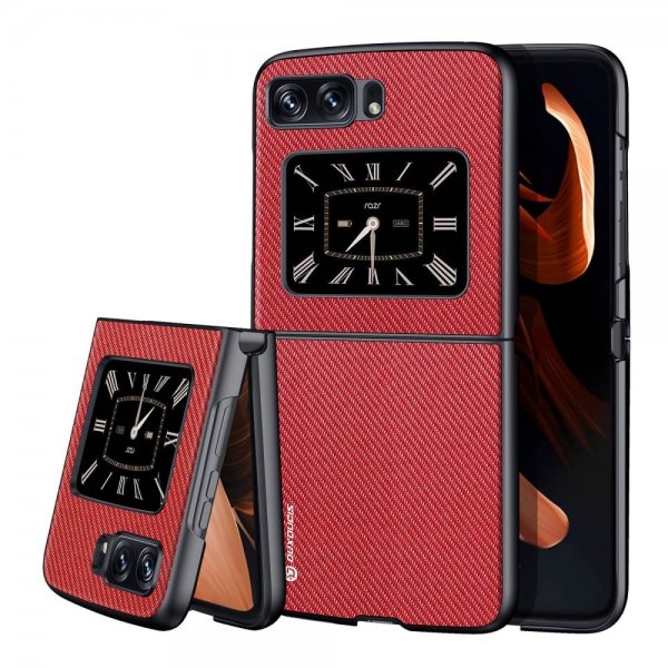 Dux Ducis Motorola Razr 2022 5G Deksel FINO Series Rød