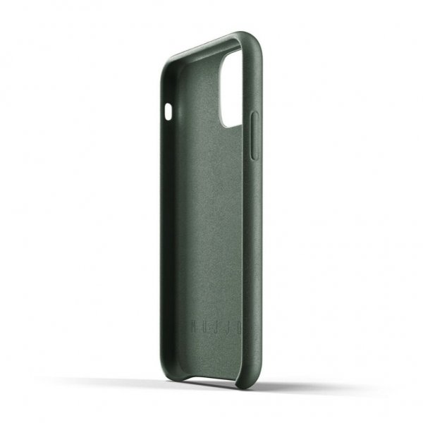 Mujjo iPhone 11 Pro Deksel Full Leather Case Slate Green