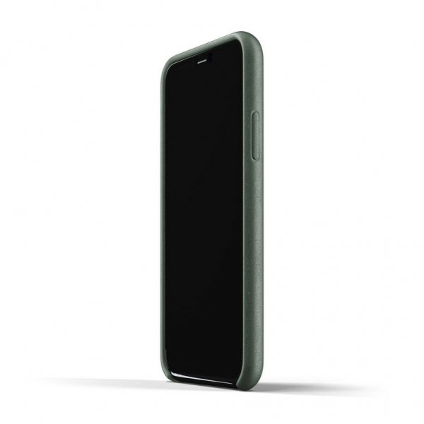 Mujjo iPhone 11 Pro Deksel Full Leather Case Slate Green