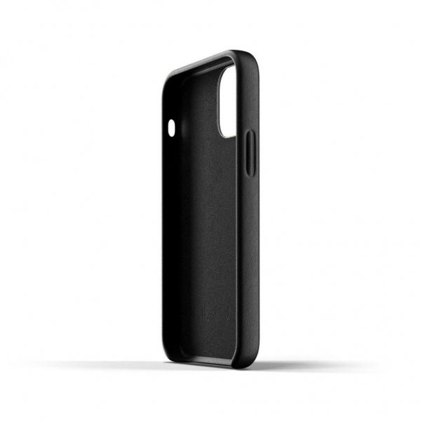 Mujjo iPhone 12 Mini Deksel Full Leather Case Svart