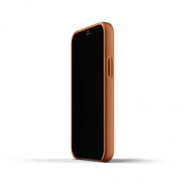 Mujjo iPhone 12 Mini Deksel Full Leather Case Tan