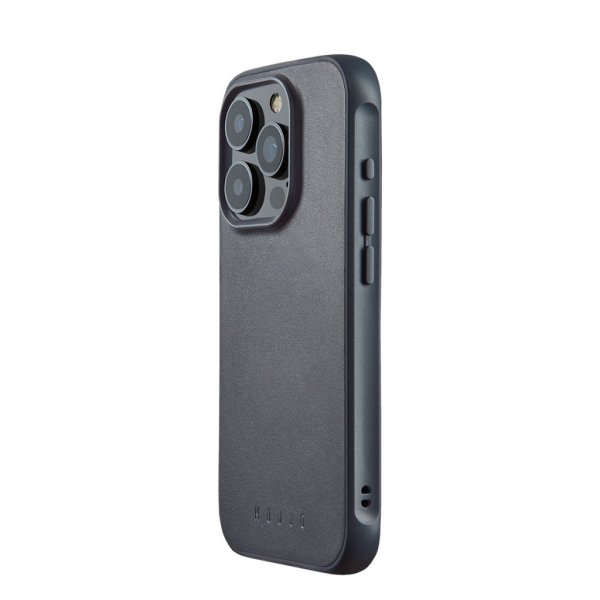 Mujjo iPhone 15 Pro Deksel Shield Case Steel Blue