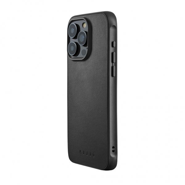 Mujjo iPhone 15 Pro Max Deksel Shield Case Svart