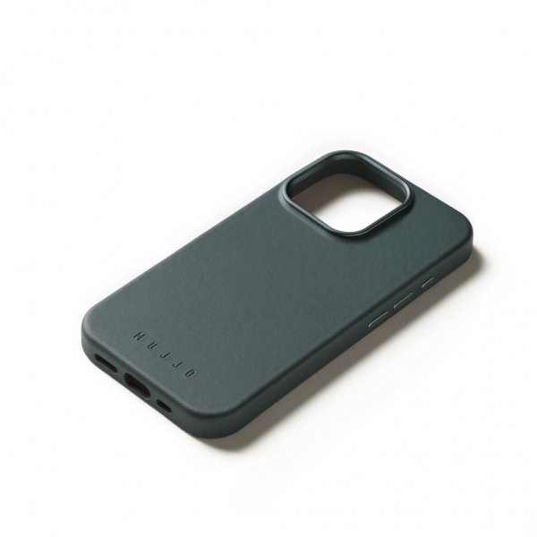 Mujjo iPhone 16 Pro Deksel Full Leather Case Livid Green