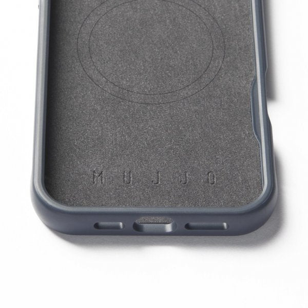 Mujjo iPhone 16 Pro Max Deksel Shield Case Steel Blue