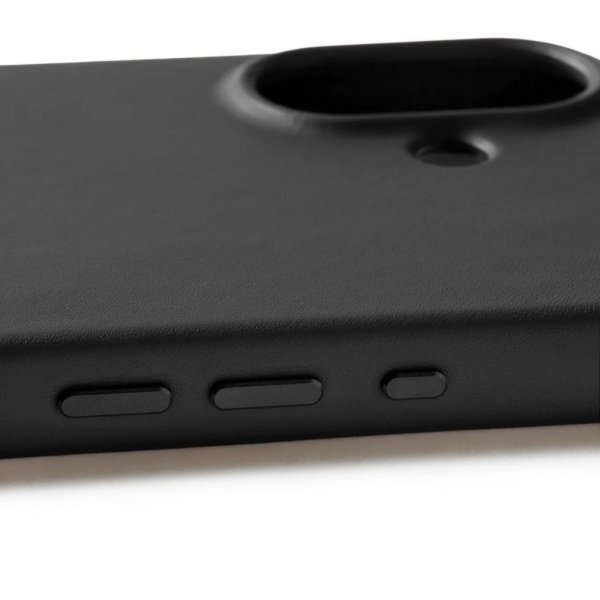 Mujjo iPhone 17 Deksel Full Leather Case MagSafe Svart