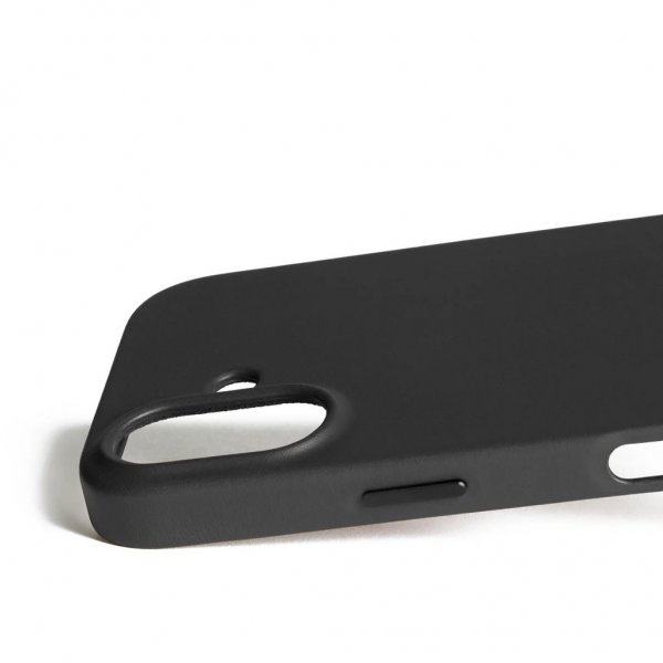 Mujjo iPhone 17 Deksel Full Leather Case MagSafe Svart
