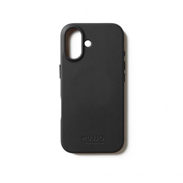 Mujjo iPhone 17 Deksel Full Leather Case MagSafe Svart
