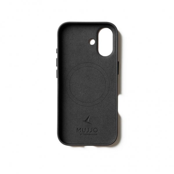 Mujjo iPhone 17 Deksel Full Leather Case MagSafe Svart