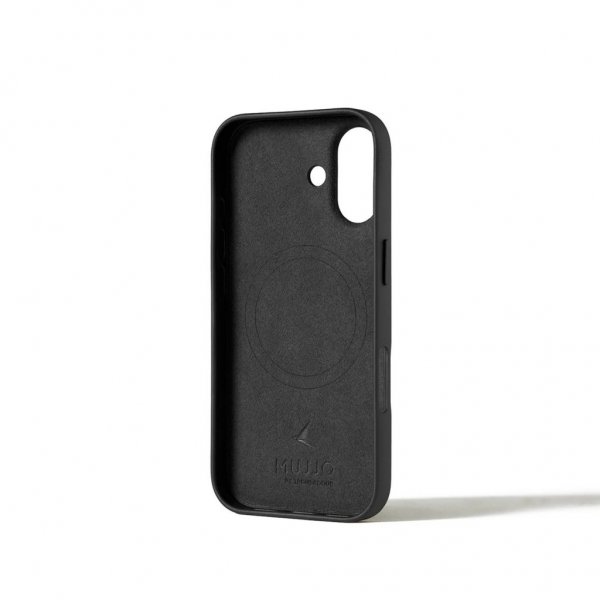 Mujjo iPhone 17 Deksel Full Leather Case MagSafe Svart