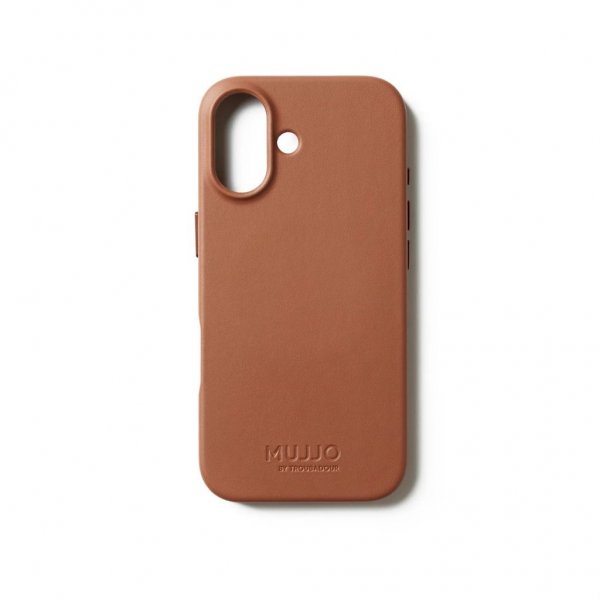 Mujjo iPhone 17 Deksel Full Leather Case MagSafe Tan
