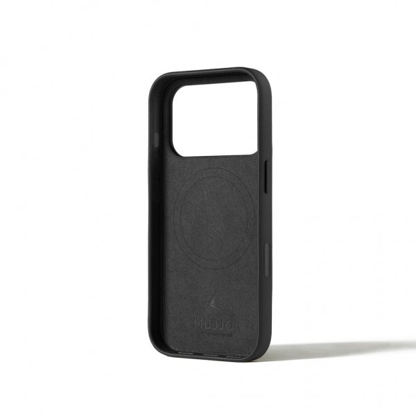 Mujjo iPhone 17 Pro Deksel Full Leather Case MagSafe Svart