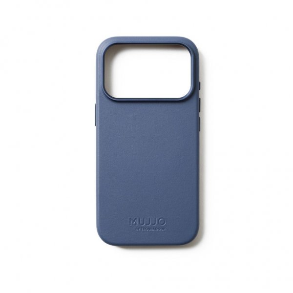 Mujjo iPhone 17 Pro Deksel Full Leather Case MagSafe Monaco Blue