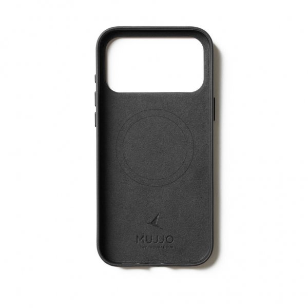 Mujjo iPhone 17 Pro Max Deksel Full Leather Case MagSafe Svart