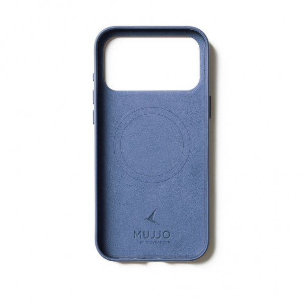 Mujjo iPhone 17 Pro Max Deksel Full Leather Case MagSafe Monaco Blue