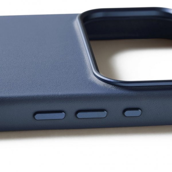 Mujjo iPhone 17 Pro Max Deksel Full Leather Case MagSafe Monaco Blue