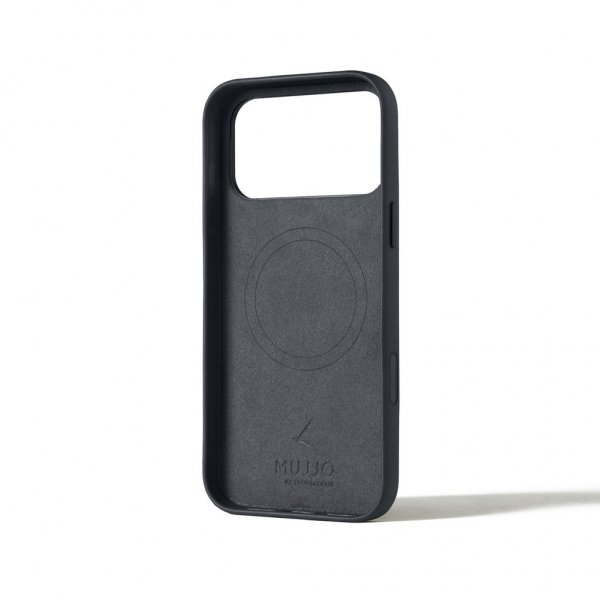 Mujjo iPhone 17 Pro Max Deksel Full Leather Case MagSafe Basalt