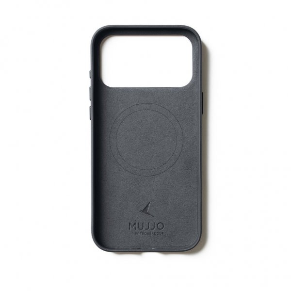 Mujjo iPhone 17 Pro Max Deksel Full Leather Case MagSafe Basalt