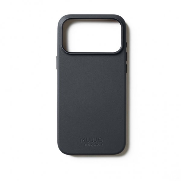 Mujjo iPhone 17 Pro Max Deksel Full Leather Case MagSafe Basalt