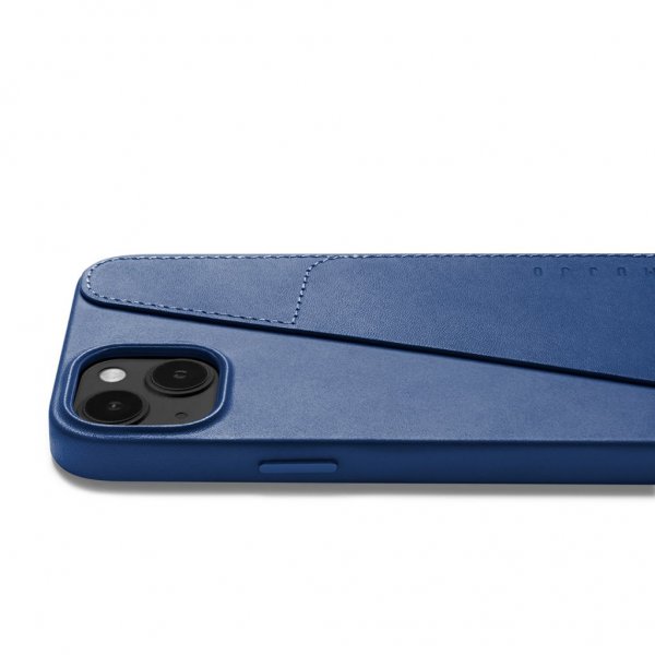Mujjo iPhone 14 Plus Deksel Full Leather Wallet Case Tan