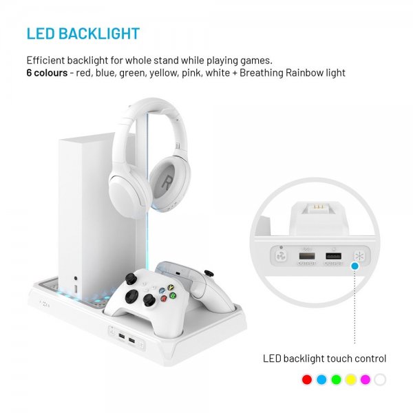 Fixed Multifunctional Docking Station Xbox Series X/Series S Hvit