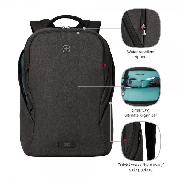 Wenger MX Light 16" Dataryggsekk Grå