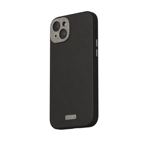 Moshi iPhone 15 Plus Deksel Napa MagSafe Midnight Black
