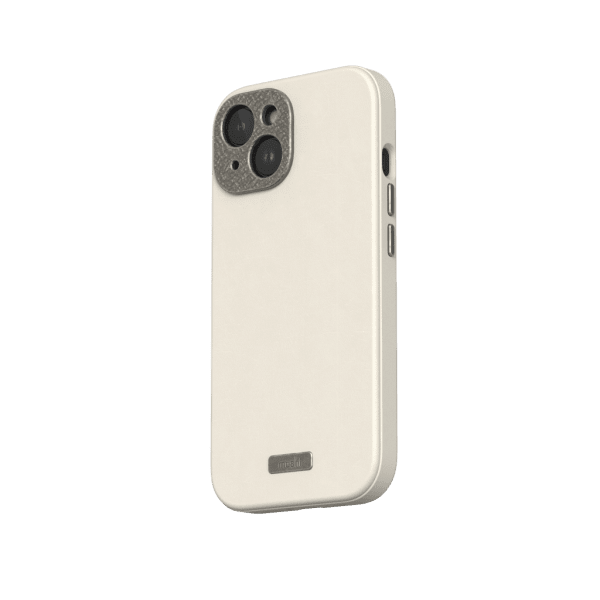 Moshi iPhone 15 Deksel Napa MagSafe Eggnog White