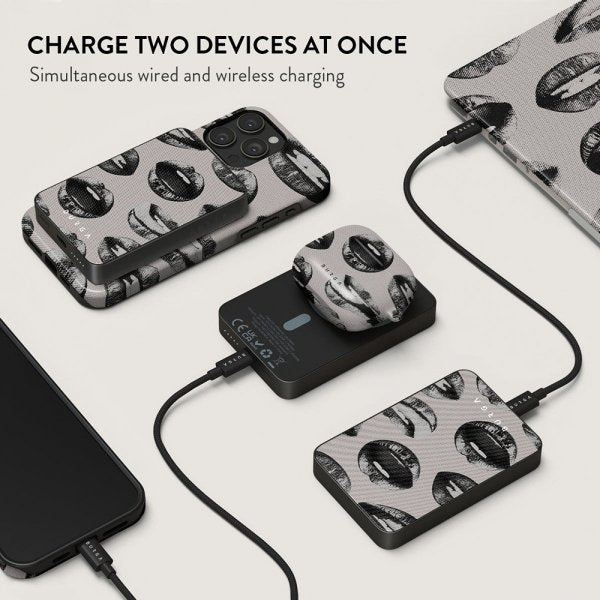 Burga Powerbank MagSafe 5000 mAh Next Mistake Metallgrå
