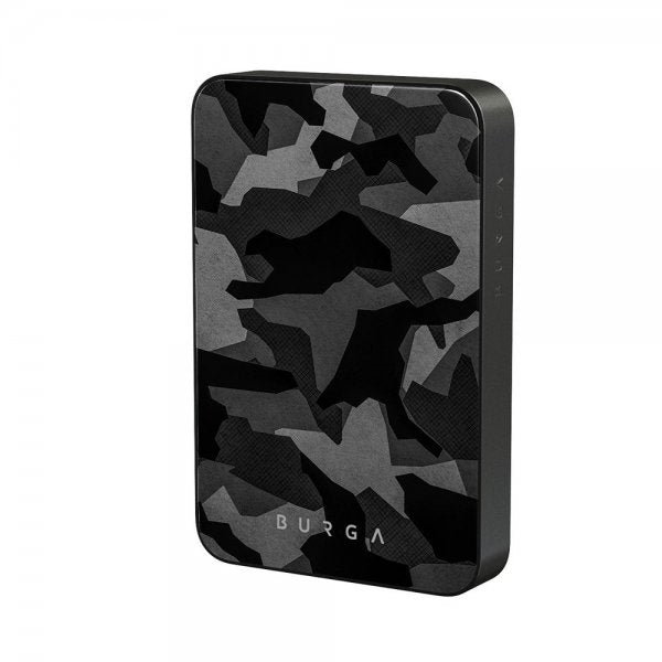 Burga Powerbank MagSafe 5000 mAh Night Black Camo Metallgrå