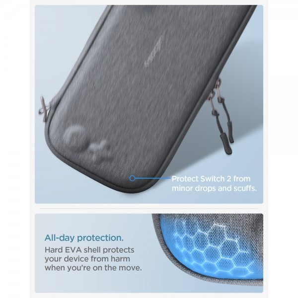 Spigen Nintendo Switch 2 Etui Klasden Pouch Charcoal Gray