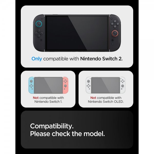 Spigen Nintendo Switch 2 Deksel Dual Grip Svart