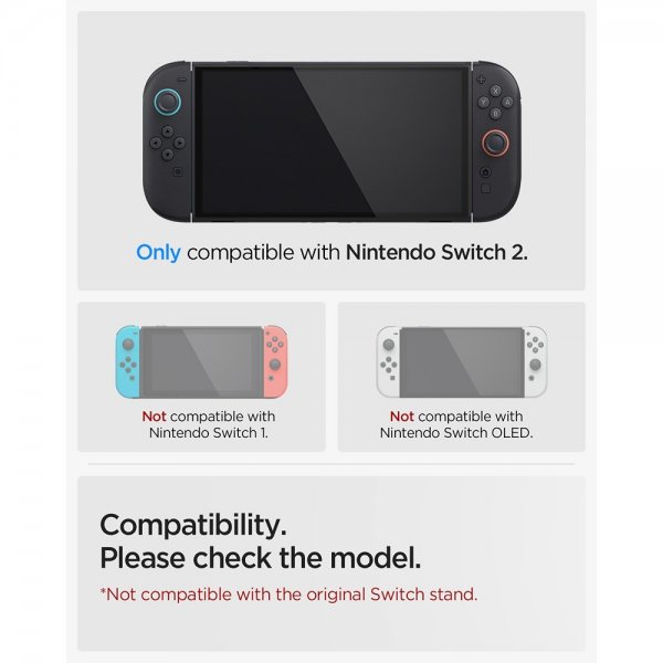 Spigen Nintendo Switch 2 Deksel Ultra Hybrid Frost Black