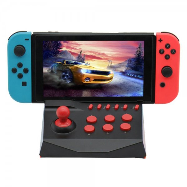 Nintendo Switch/Switch Lite Arkade Spillkontroll med Joystick Svart/Rød
