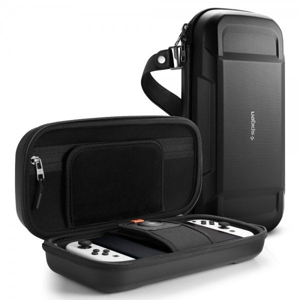 Spigen Nintendo Switch/Switch OLED Etui Rugged Armor Pro Svart
