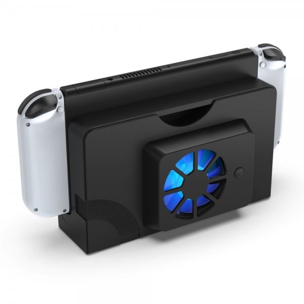 Dobe Nintendo Switch OLED Kjølevifte Blåbelysning Svart