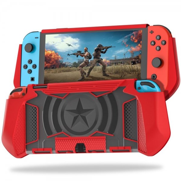 Nintendo Switch OLED deksel Rød