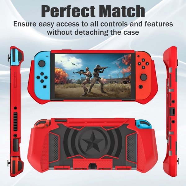 Nintendo Switch OLED deksel Rød