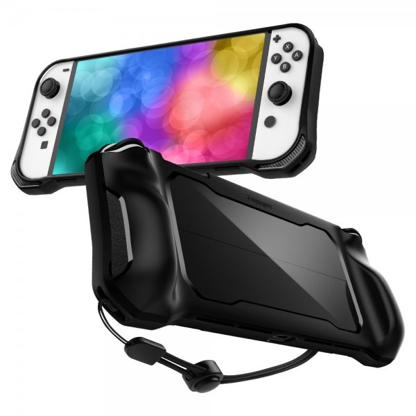 Spigen Nintendo Switch OLED Deksel Rugged Armor Matte Black