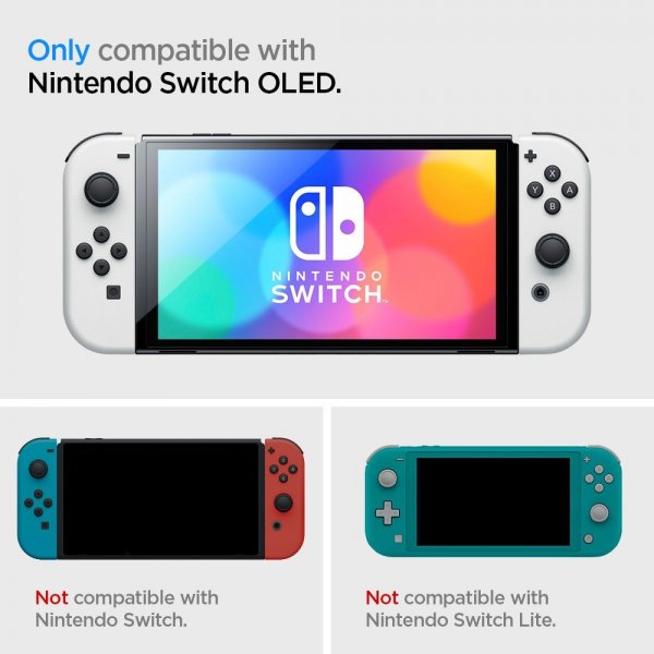 Spigen Nintendo Switch OLED Deksel Thin Fit Svart