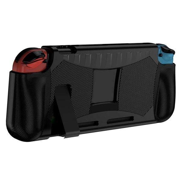 Nintendo Switch etui med karbonfiber mønster svart
