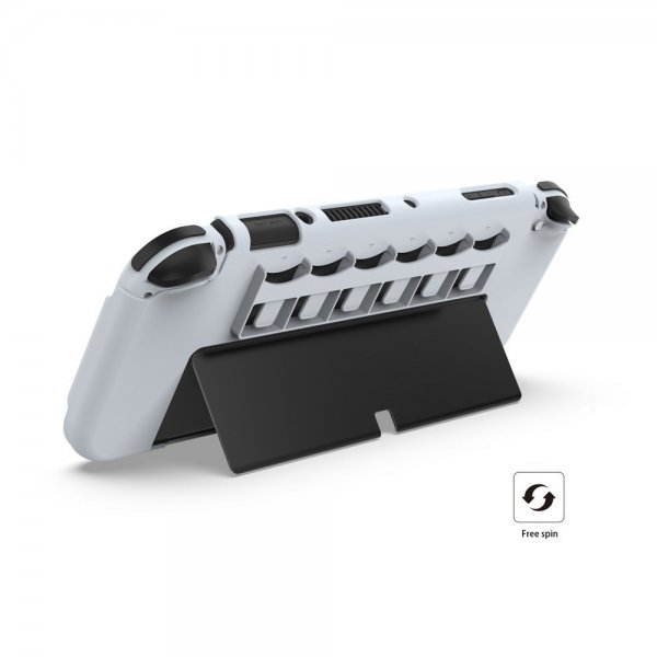Dobe Nintendo Switch etui med stativ og 6 spillplasser hvit