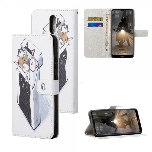 Nokia 2.4 Etui Motiv Katter i låda