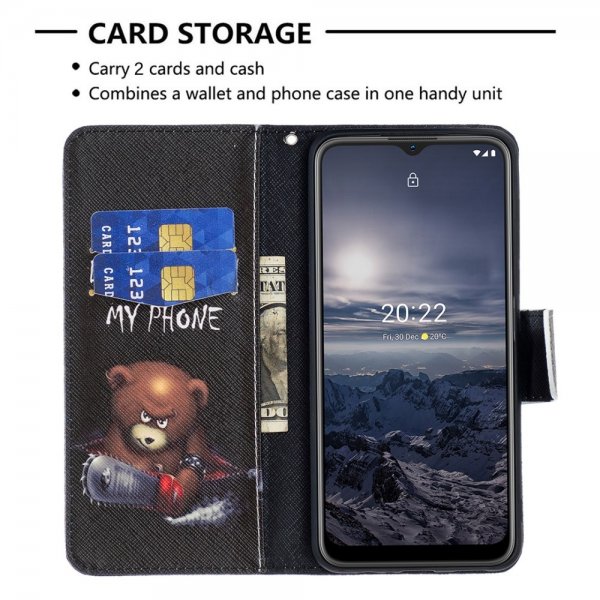 Nokia G11/G21 Etui Motiv Bjørn Motorsag