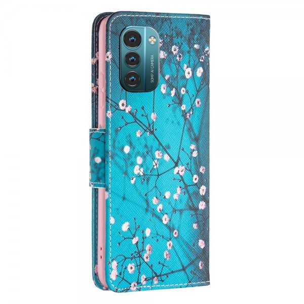 Nokia G11/G21 Etui Motiv Plomme blomstrer